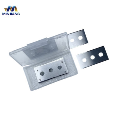 Mirror Polished Carbide Three Hole Slitter Blades yang Digunakan dalam Pemotongan Baterai Lithium