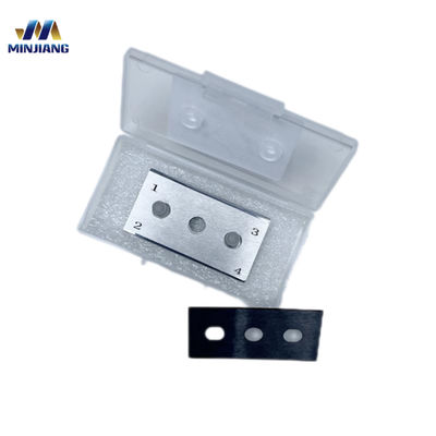 Premium Tungsten Karbida Tiga Lubang Slitting Blade Dalam Baterai Lithium Pemotongan