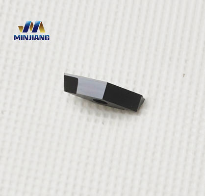 Sisipan Alat Pemotong CNC Tungsten Carbide Ketahanan Aus Tinggi 35° Belah Ketupat