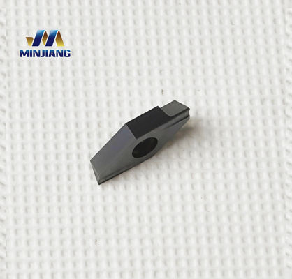 Sisipan Alat Pemotong CNC Tungsten Carbide Ketahanan Aus Tinggi 35° Belah Ketupat